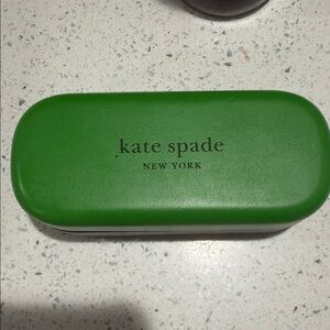 kate spade Green Hard Eyewear Case with Logo